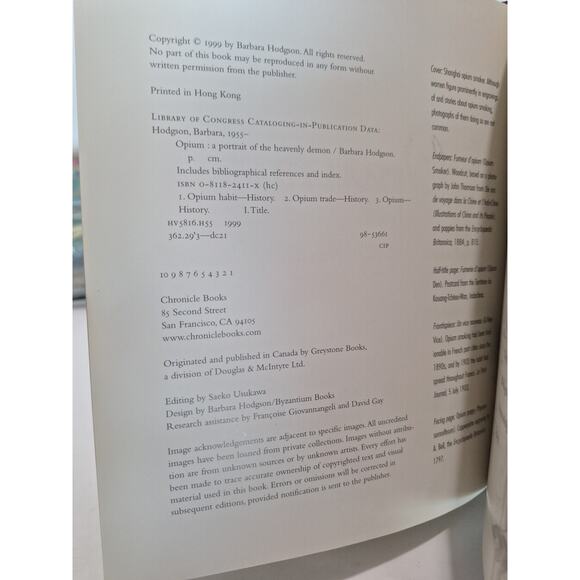 Opium: A Portrait of the Heavenly Demon – Barbara Hodgson (1999) Hardcover - Picture 3 of 5